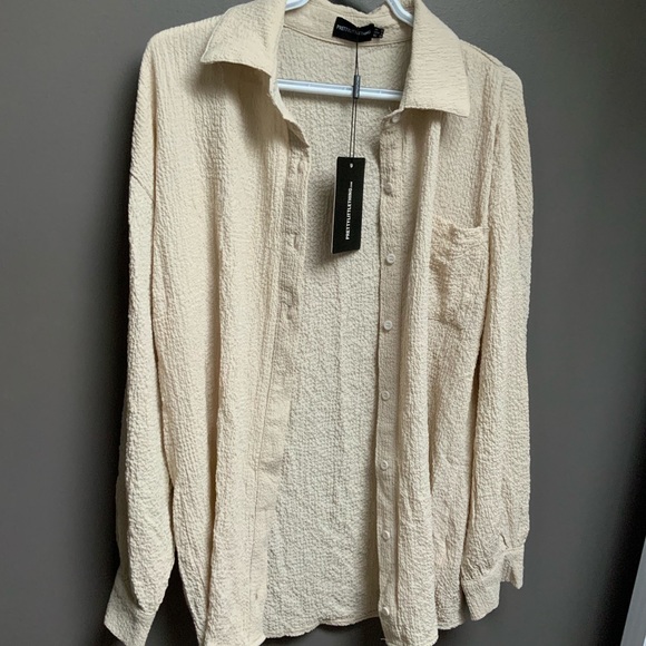 NWT PRETTY LITTLE THING WOMEN'S BLOUSE - Picture 1 of 6